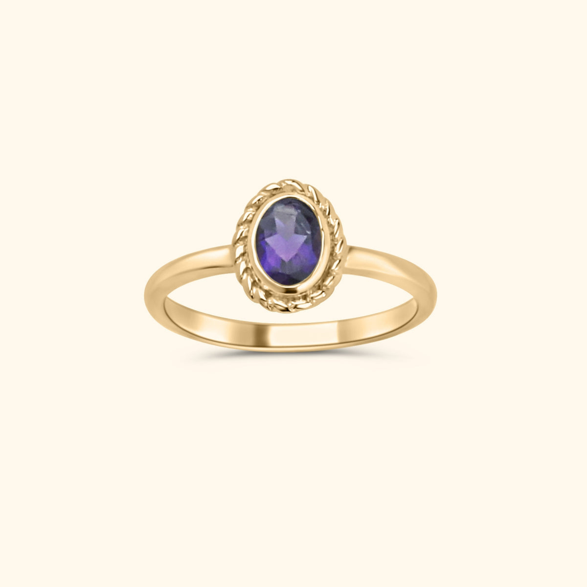 Februari Amethist - Birthstone ring